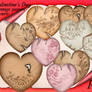 Valentine's Day Vintage papers hearts