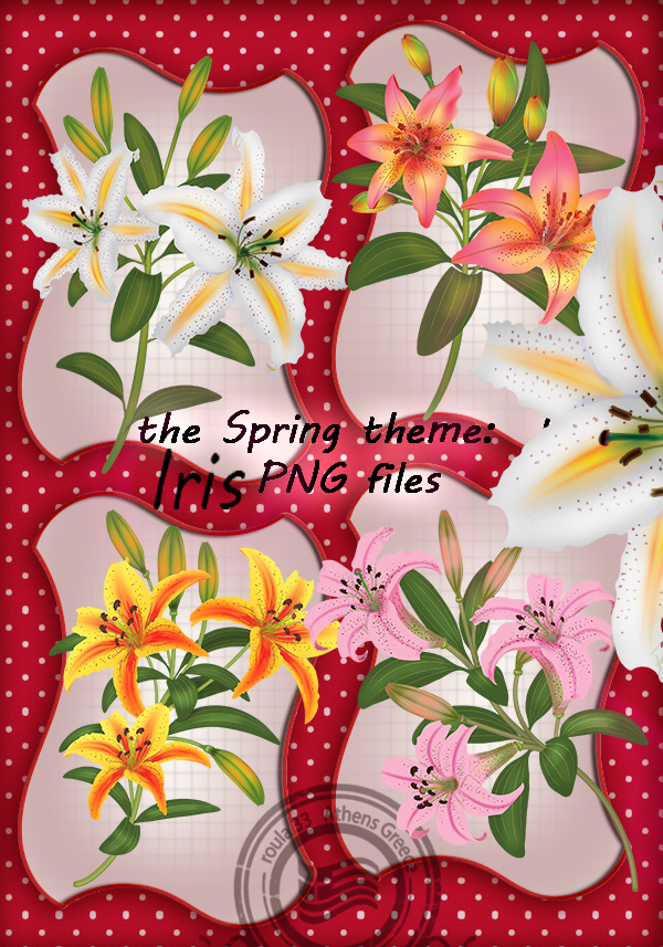 Spring theme Iris 