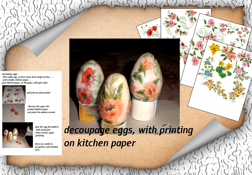 Decoupage Eggs