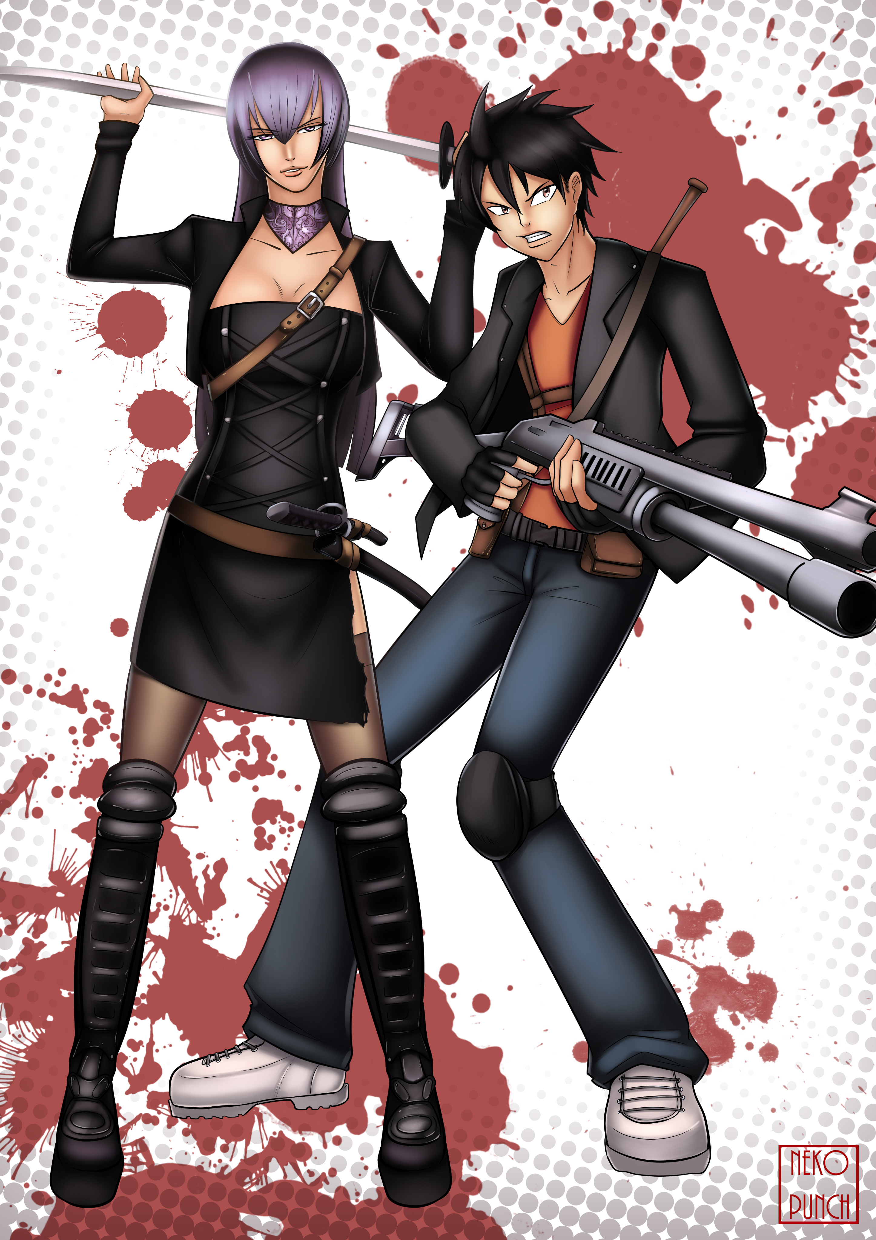 Com - Saeko x Takashi by nkpunch on DeviantArt