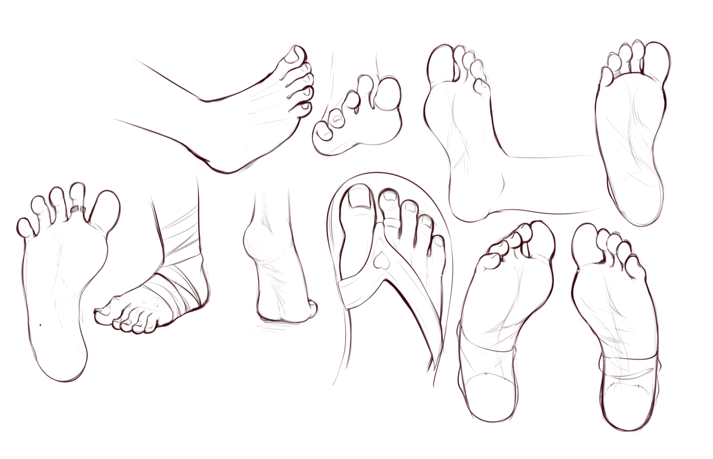 Feet practice (process video)