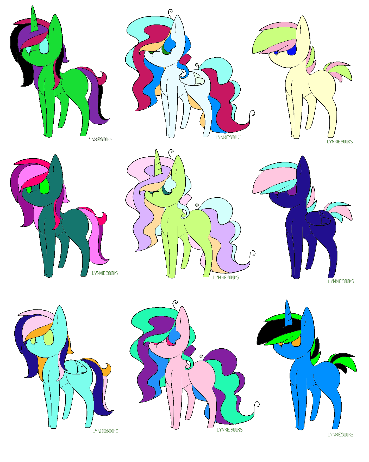 PONY ADOPTABLES OTA (CLOSED) by themoosewhisperer on DeviantArt