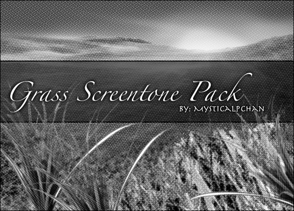 Grass Screentone Pack by Mysticalpchan
