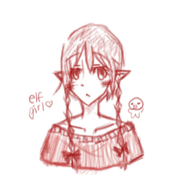Elf Girl by Ari-Megane on DeviantArt