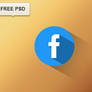 Facebook Flat Icon FREE PSD