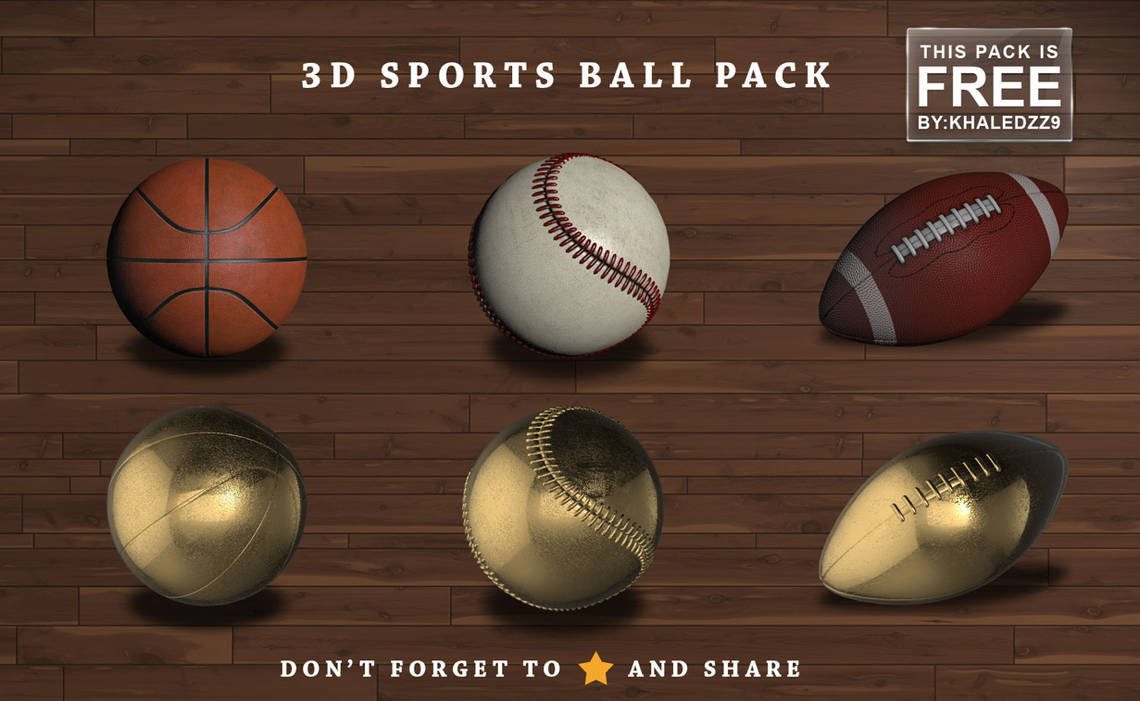 3D Sports Ball Pack by khaledzz9 on DeviantArt