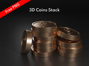 3D Coins Stack