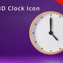 3D Wall Clock Icon