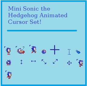 Sonic the Hedgehog Cursor Collection - Custom Cursor