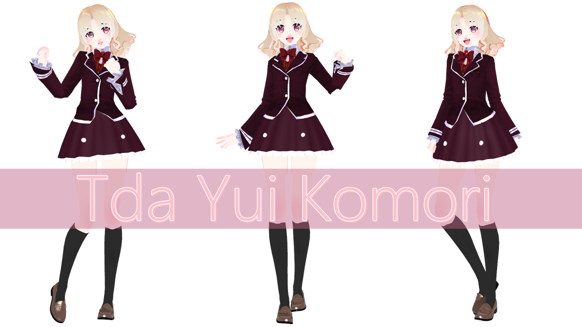 MMD~Diabolik Lovers~Tda Yui Komori School DOWNLOAD by