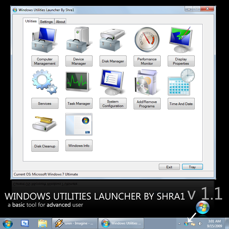 Windows Utilities Launcher 1.1