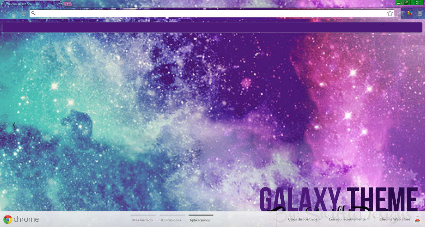 Galaxy Theme Para Google Chrome by SwiftieDesigns on DeviantArt