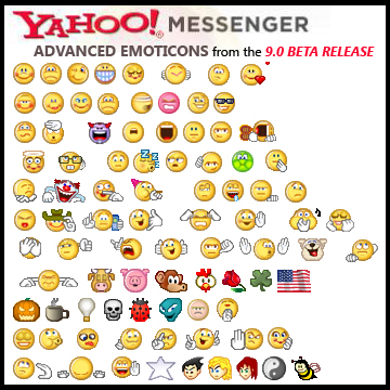 Yahoo Messenger  Beta Advanced Emoticon Pack by FusionMediaCO on  DeviantArt