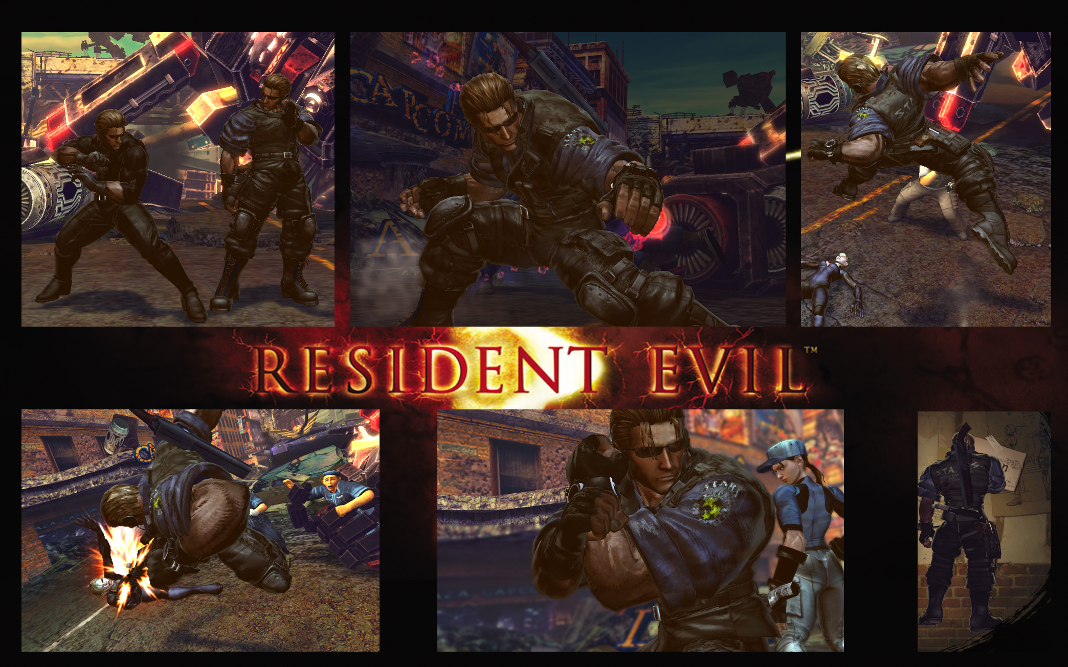 SF X TEKKEN Raven as  Albert Wesker S.T.A.R.S
