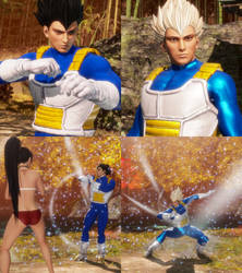 Dead or Alive 6 mod Hayate as Vegeta