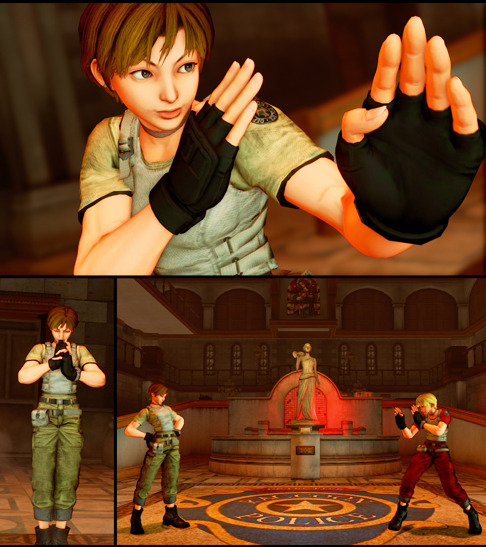 SFVAE mod Ibuki as Rebecca Chambers by monkeygigabuster on DeviantArt