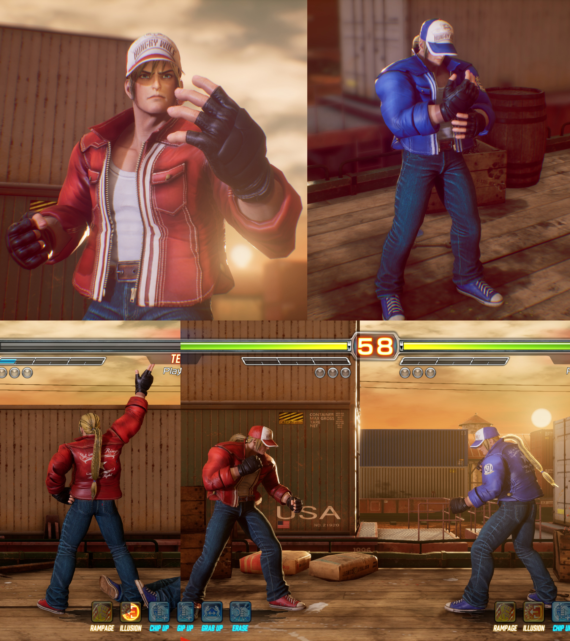 FEXL mod KOF14 Terry Bogard by monkeygigabuster on DeviantArt