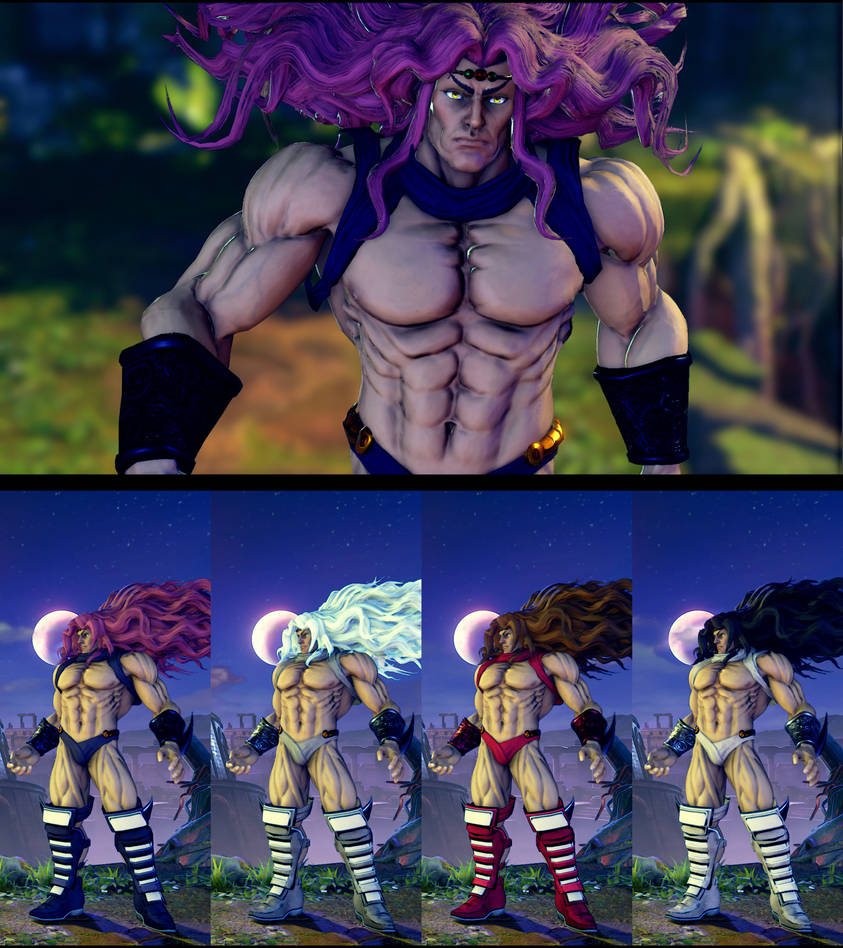 SFVCE mod Gill as Pillar Man by monkeygigabuster on DeviantArt