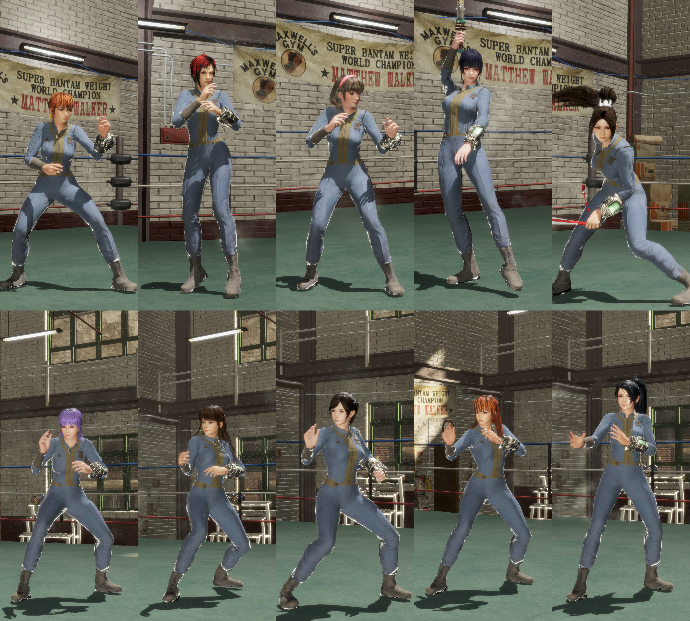 DOA6 mod Fallout 4 Vault Jumpsuit mod pack by monkeygigabuster on DeviantArt