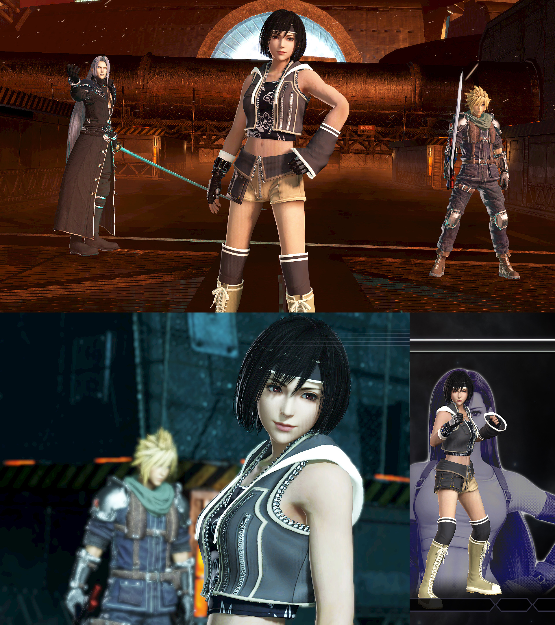 DFFNT mod update for FFVII Remake Tifa outfit by monkeygigabuster