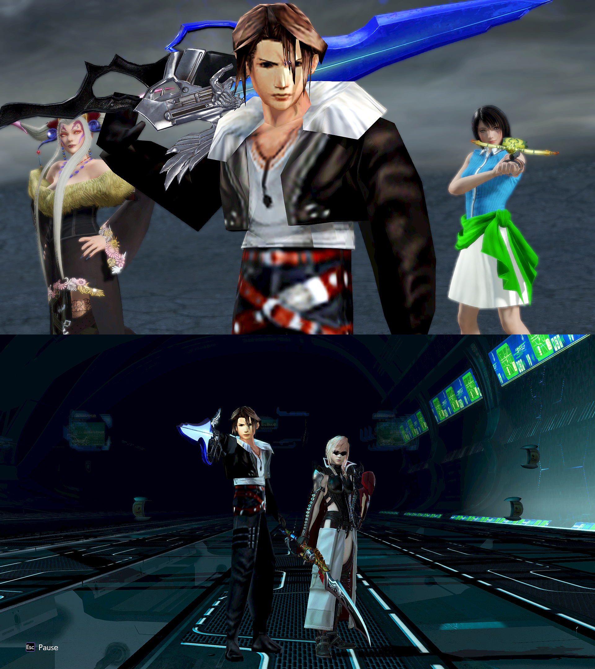 DFFNT mod PS1 Squall Leonhart by monkeygigabuster on DeviantArt