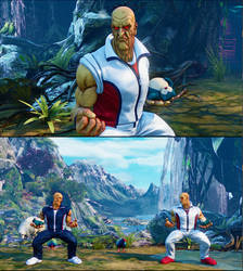 SFVCE mod Yamasen the Turtle as Snorlax