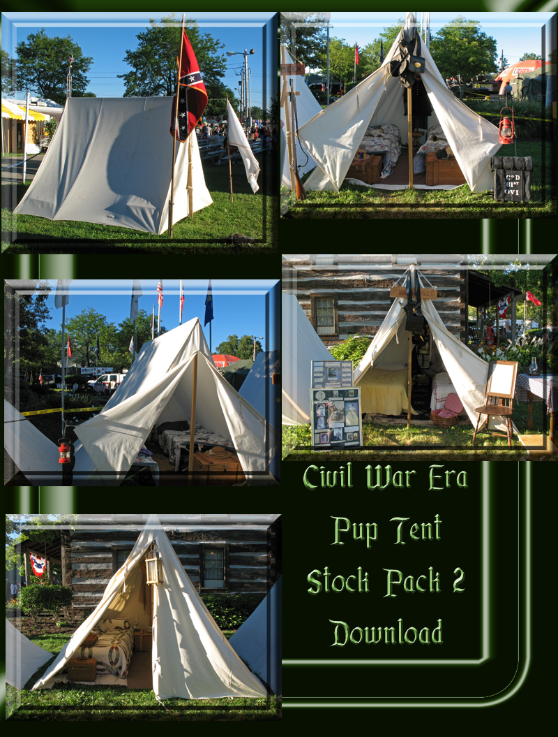 Civil War Pup Tent Pack 2