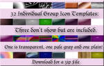 Group Avatar Templates Set of 32 Free Use by WDWParksGal-Stock