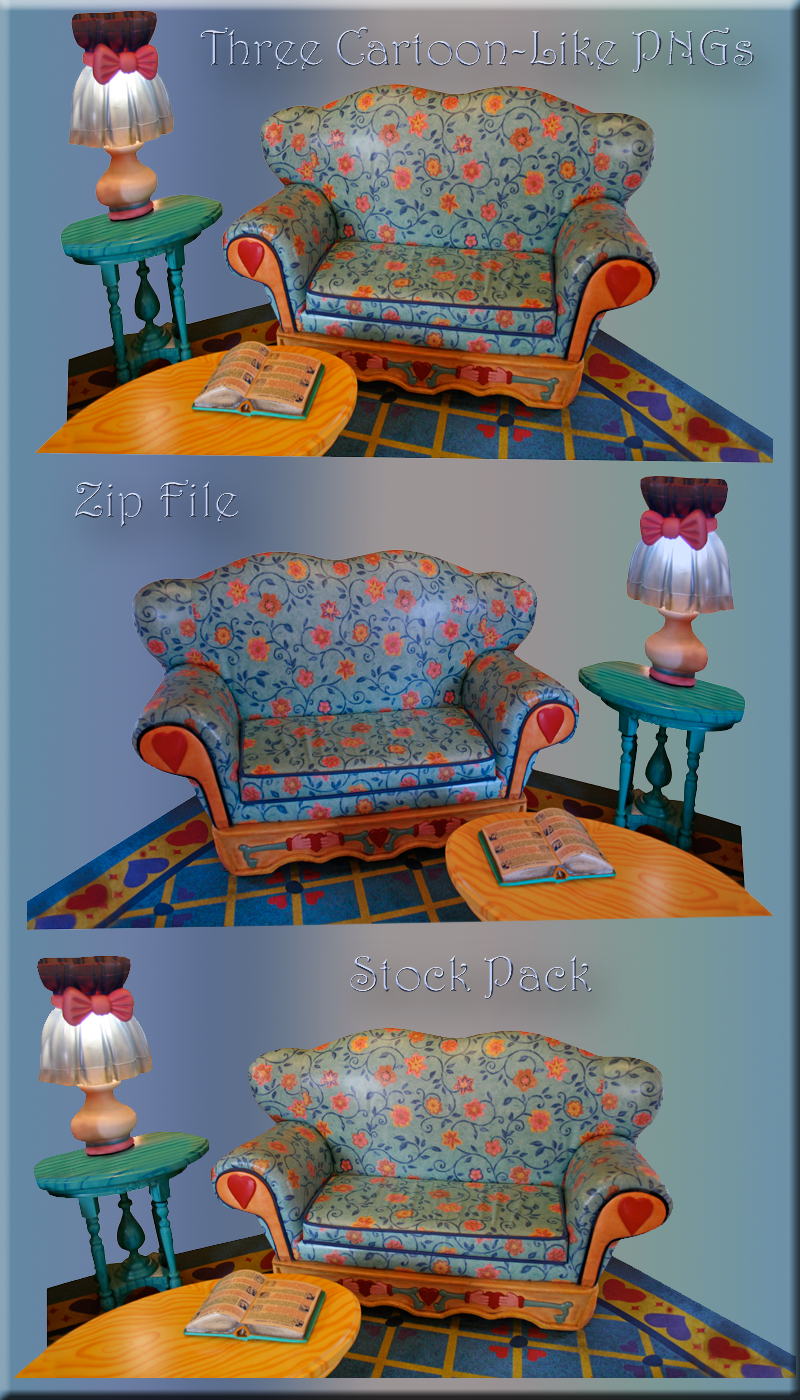 Cartoon-like furniture