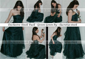 exclusive stock - green gown