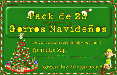 Pack de Gorros de navidad PNGs