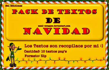 Pack de Textos PNGs de Navidad