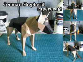 German Shepherd Papercraft