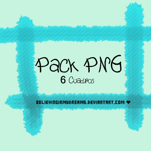 Pack 6 Cuadros PNG