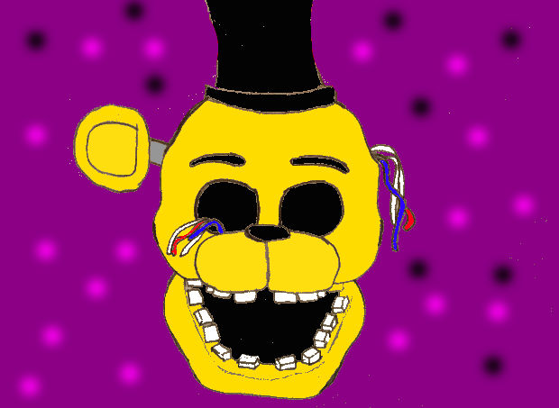 Withered Golden Freddy head by JaguarGamer101 on DeviantArt