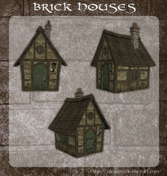 3D Brick Houses