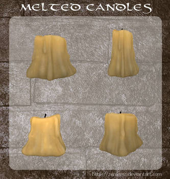 3D Melted Candles