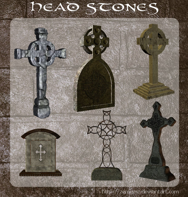 3D Head Stones