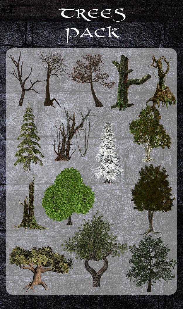 3D Trees Pack