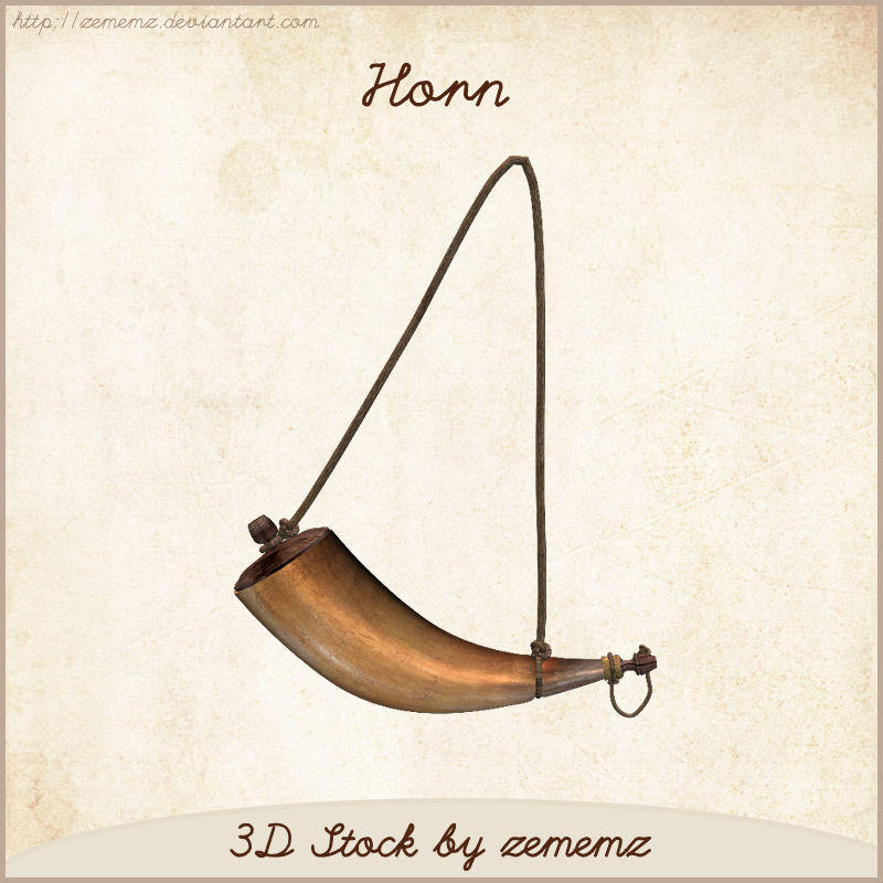 3D Horn by zememz on DeviantArt