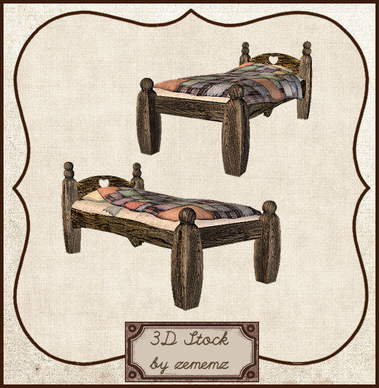 3D Beds by zememz on DeviantArt