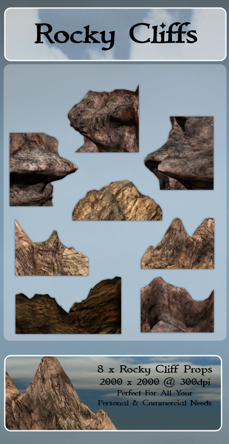 Rocky Cliffs by zememz on DeviantArt