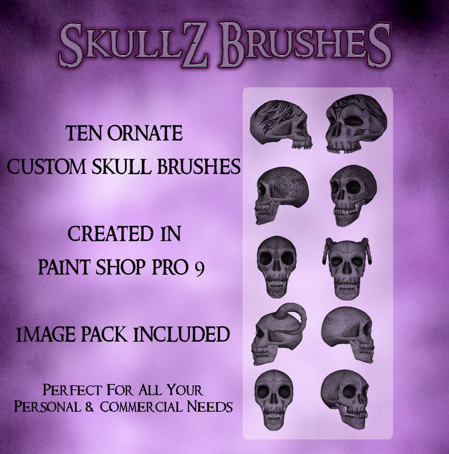 Skullz Brushes PSP 9 by zememz on DeviantArt