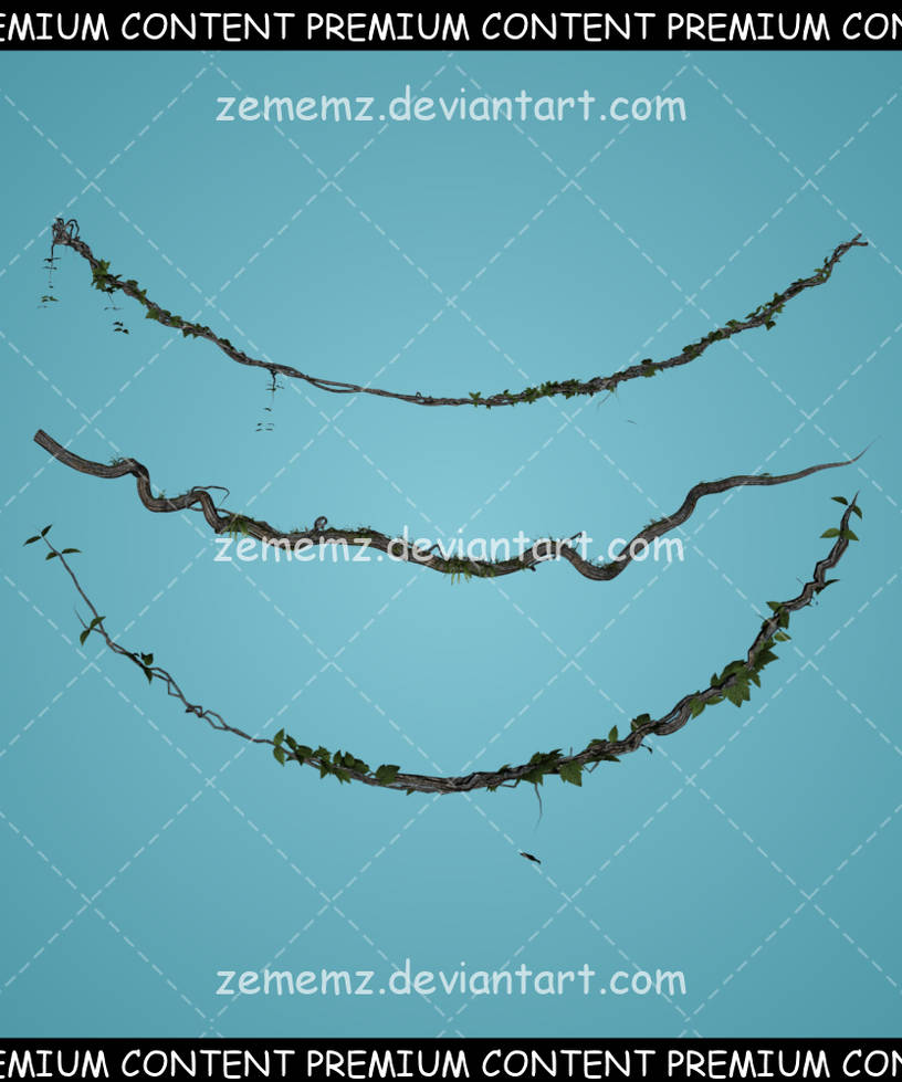 Jungle Vines 001 - Premium Content