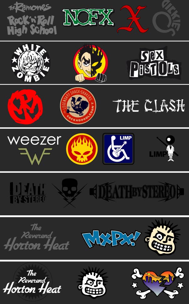 punk and psycho logos 2