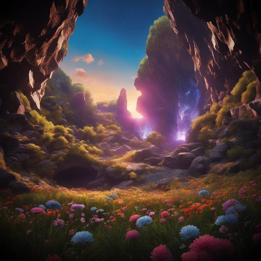 Entrance to crystal cave by Deviantones1 on DeviantArt