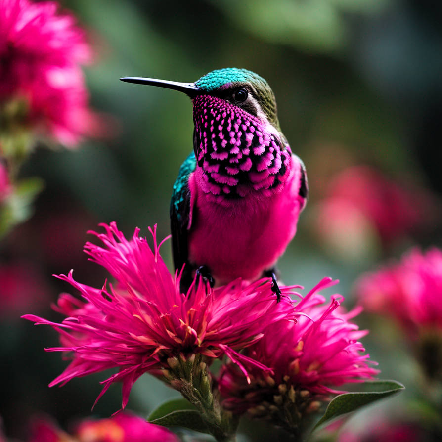 Pollen Covered Hummingbird by Dreamworkart on DeviantArt