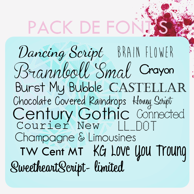 O1 Pack Font's by Porcelain