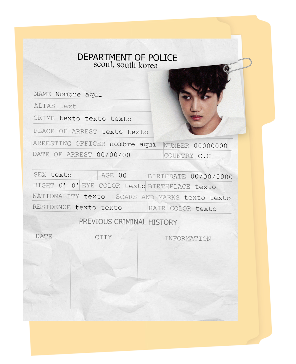 Criminal Record  Template  PSD by Porcelain by ItsPorcelain on Within Fake Police Report Template