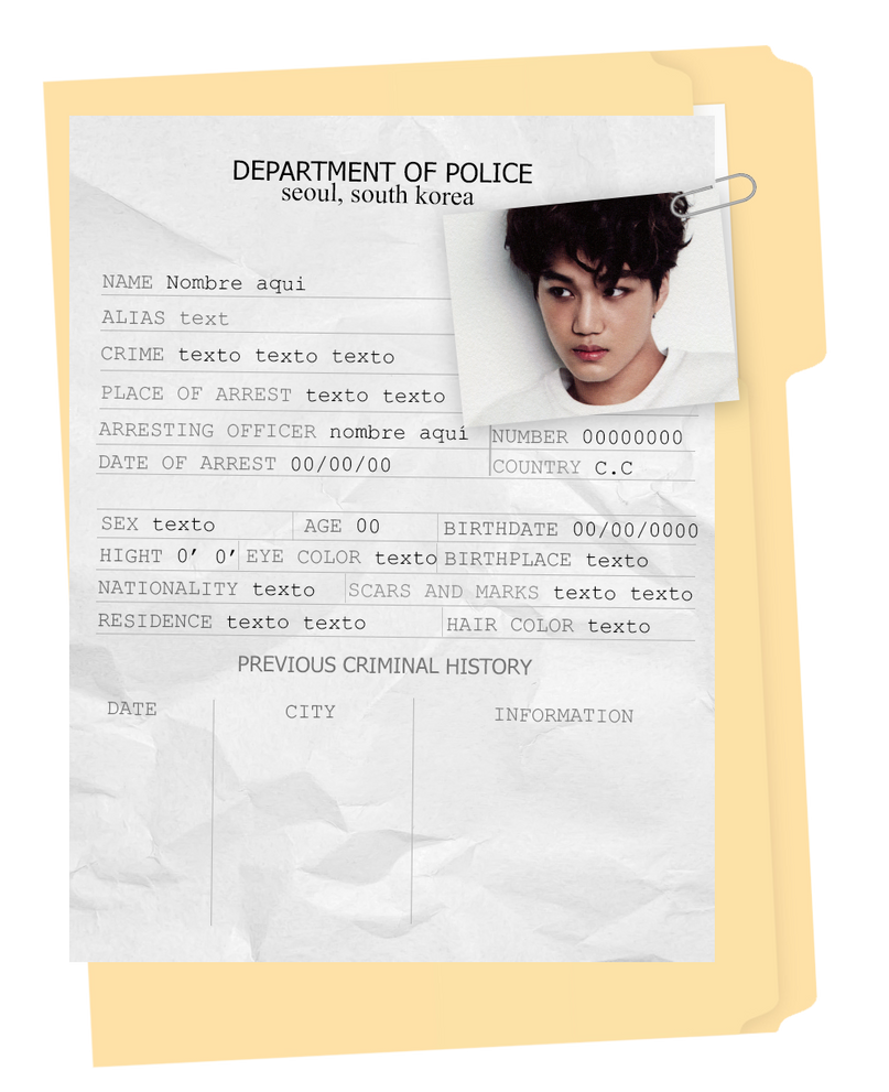 Criminal Record Template PSD by Porcelain by ItsPorcelain on DeviantArt